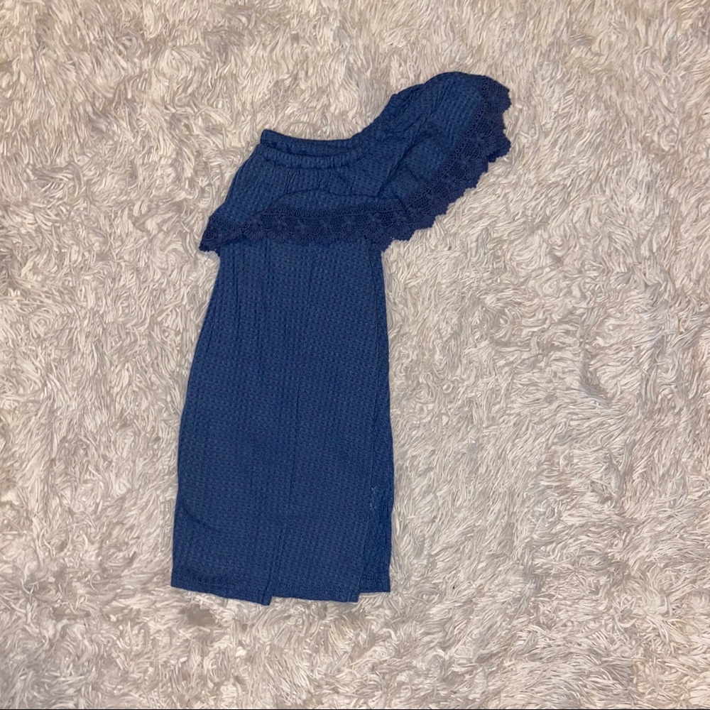 Blue Ruffled Shirt - Picture 3 of 3